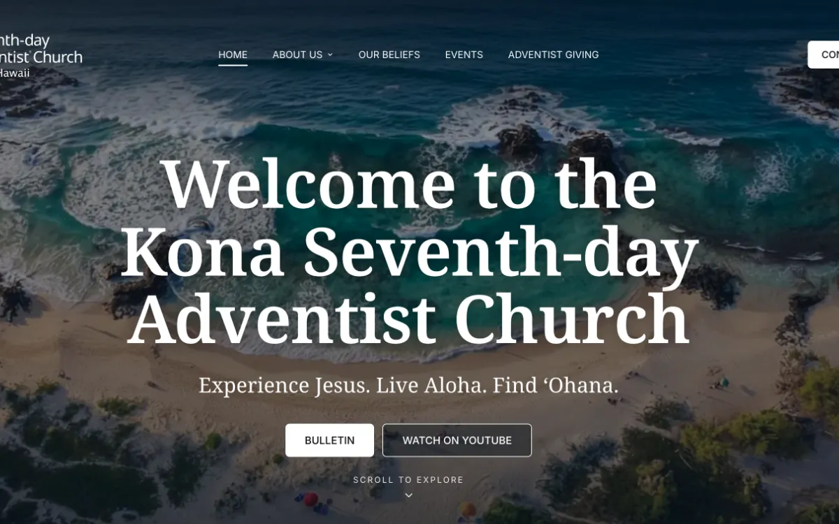 Kona website screenshot