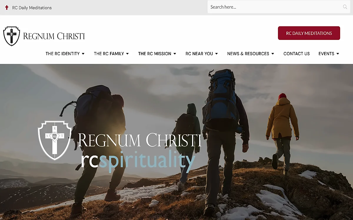 Regnum Christi — RC Spirituality website screenshot